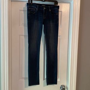Express skinny blue jeans size 6r